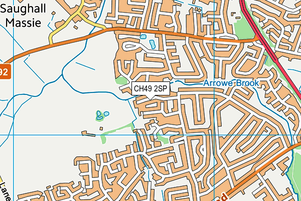 CH49 2SP map - OS VectorMap District (Ordnance Survey)