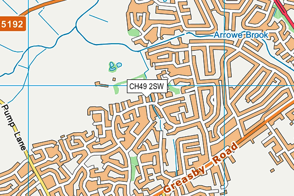 CH49 2SW map - OS VectorMap District (Ordnance Survey)