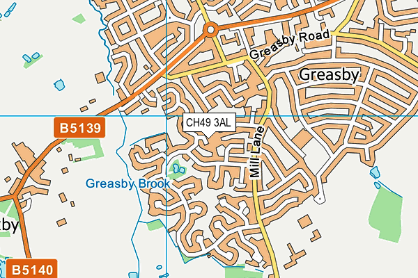 CH49 3AL map - OS VectorMap District (Ordnance Survey)