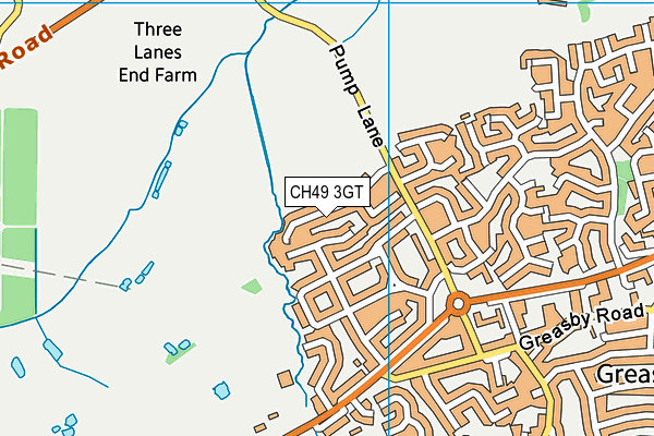 CH49 3GT map - OS VectorMap District (Ordnance Survey)