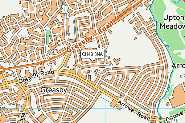 CH49 3NA map - OS VectorMap District (Ordnance Survey)