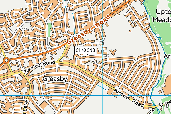 CH49 3NB map - OS VectorMap District (Ordnance Survey)