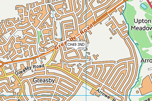 CH49 3ND map - OS VectorMap District (Ordnance Survey)