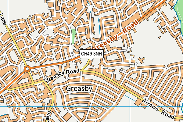 CH49 3NH map - OS VectorMap District (Ordnance Survey)