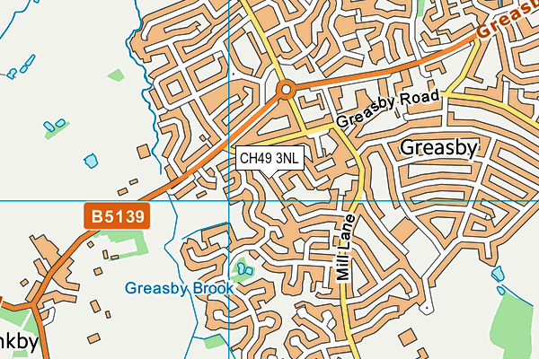 CH49 3NL map - OS VectorMap District (Ordnance Survey)