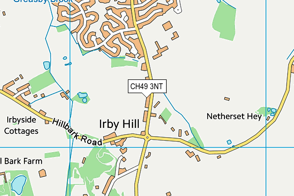 Map of IRBY MILL LTD at district scale