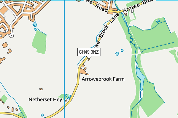 CH49 3NZ map - OS VectorMap District (Ordnance Survey)