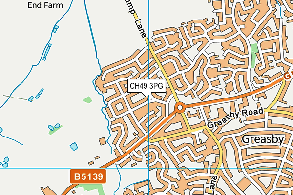CH49 3PG map - OS VectorMap District (Ordnance Survey)