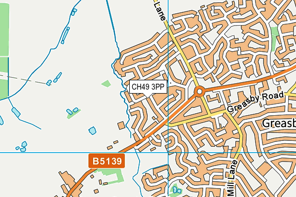 CH49 3PP map - OS VectorMap District (Ordnance Survey)