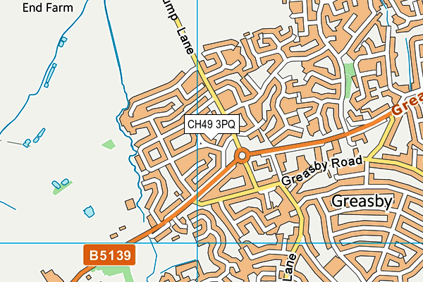 CH49 3PQ map - OS VectorMap District (Ordnance Survey)
