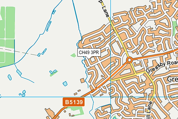 CH49 3PR map - OS VectorMap District (Ordnance Survey)