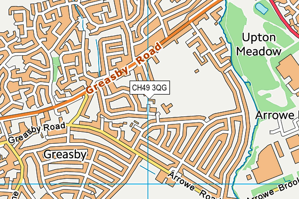 CH49 3QG map - OS VectorMap District (Ordnance Survey)