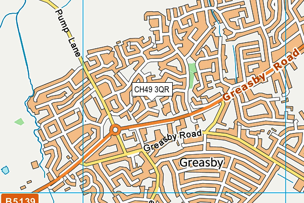 CH49 3QR map - OS VectorMap District (Ordnance Survey)