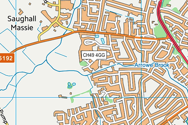 CH49 4GG map - OS VectorMap District (Ordnance Survey)