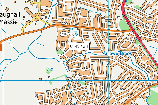 CH49 4GH map - OS VectorMap District (Ordnance Survey)