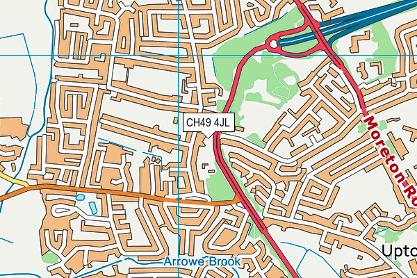 CH49 4JL map - OS VectorMap District (Ordnance Survey)