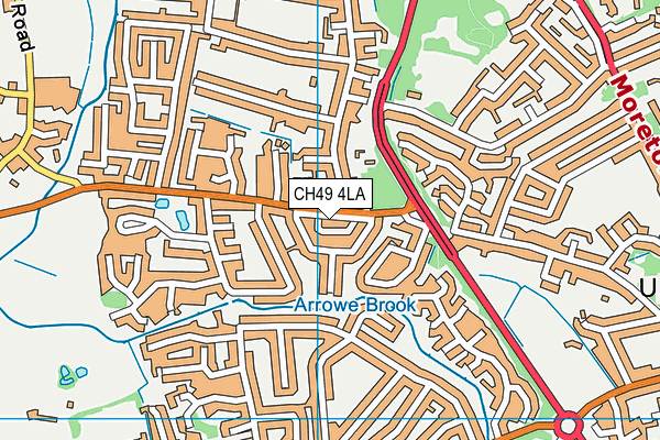 CH49 4LA map - OS VectorMap District (Ordnance Survey)