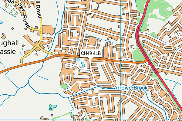 CH49 4LB map - OS VectorMap District (Ordnance Survey)