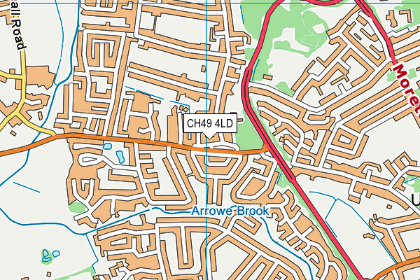 CH49 4LD map - OS VectorMap District (Ordnance Survey)