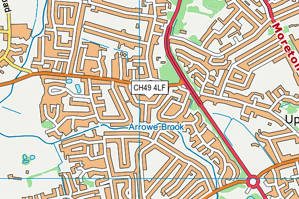 CH49 4LF map - OS VectorMap District (Ordnance Survey)