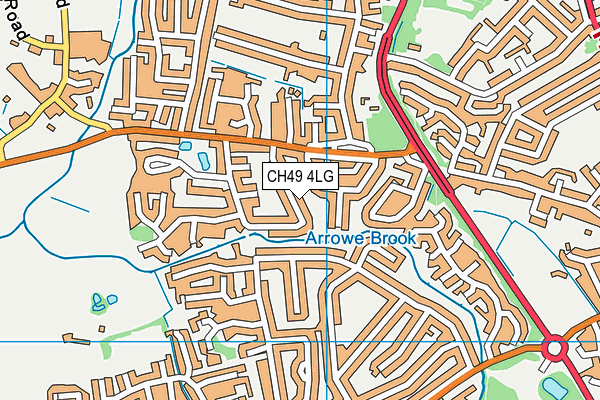 CH49 4LG map - OS VectorMap District (Ordnance Survey)