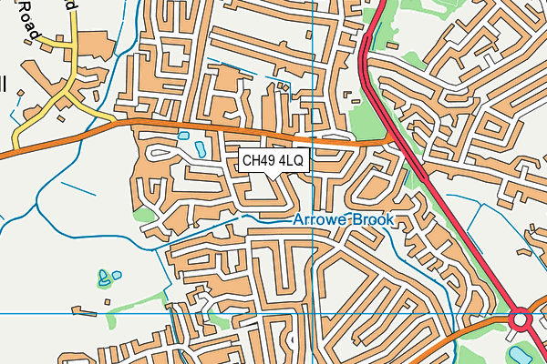 CH49 4LQ map - OS VectorMap District (Ordnance Survey)