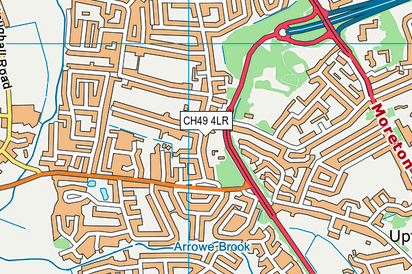 CH49 4LR map - OS VectorMap District (Ordnance Survey)