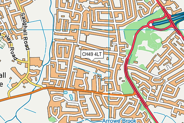 CH49 4LT map - OS VectorMap District (Ordnance Survey)