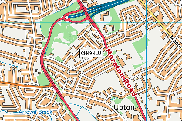 CH49 4LU map - OS VectorMap District (Ordnance Survey)