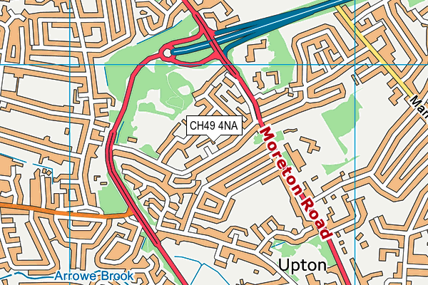 CH49 4NA map - OS VectorMap District (Ordnance Survey)