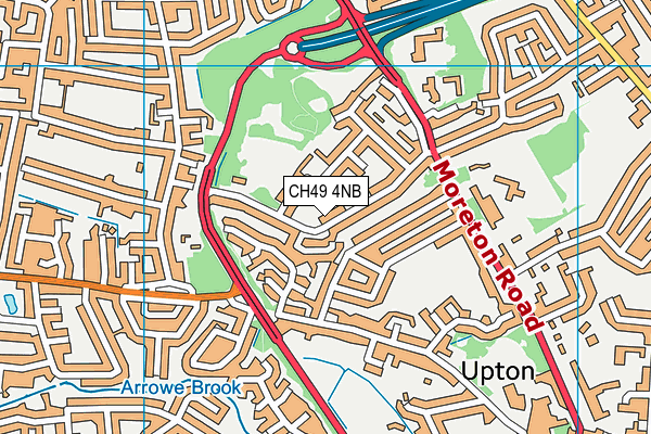 CH49 4NB map - OS VectorMap District (Ordnance Survey)