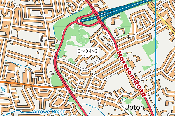 CH49 4NG map - OS VectorMap District (Ordnance Survey)