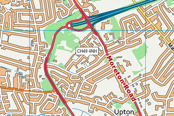 CH49 4NH map - OS VectorMap District (Ordnance Survey)