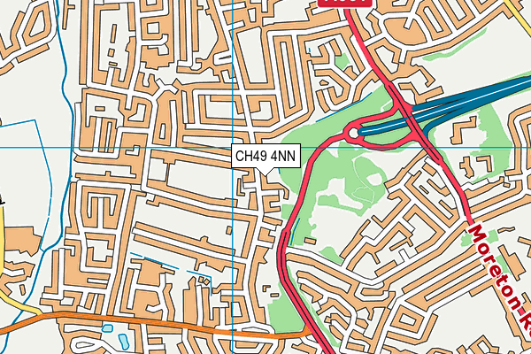 CH49 4NN map - OS VectorMap District (Ordnance Survey)