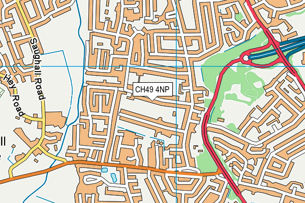 CH49 4NP map - OS VectorMap District (Ordnance Survey)