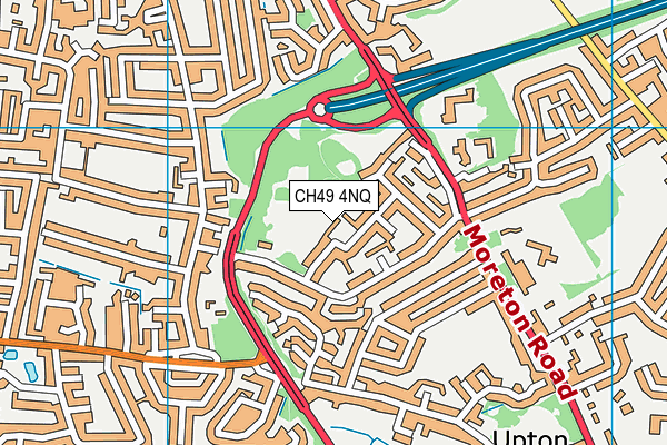 CH49 4NQ map - OS VectorMap District (Ordnance Survey)