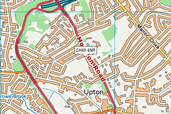 CH49 4NR map - OS VectorMap District (Ordnance Survey)