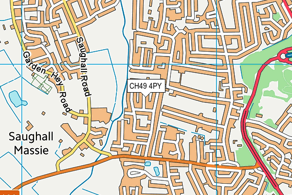 CH49 4PY map - OS VectorMap District (Ordnance Survey)