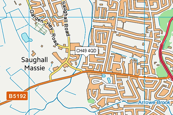 CH49 4QD map - OS VectorMap District (Ordnance Survey)