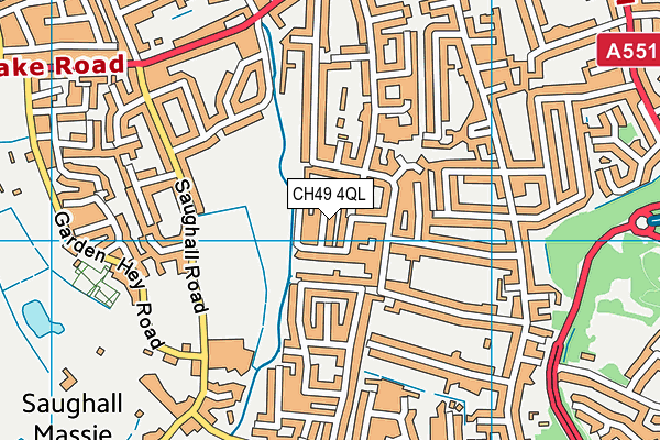 CH49 4QL map - OS VectorMap District (Ordnance Survey)