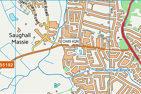 CH49 4QN map - OS VectorMap District (Ordnance Survey)