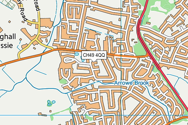 CH49 4QQ map - OS VectorMap District (Ordnance Survey)