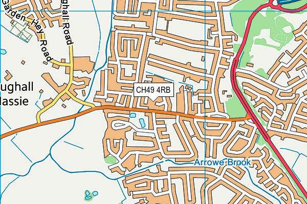 CH49 4RB map - OS VectorMap District (Ordnance Survey)