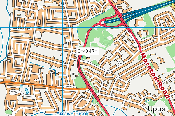 CH49 4RH map - OS VectorMap District (Ordnance Survey)