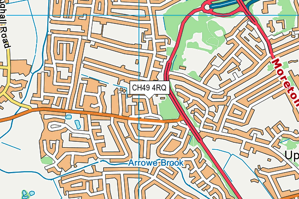 CH49 4RQ map - OS VectorMap District (Ordnance Survey)