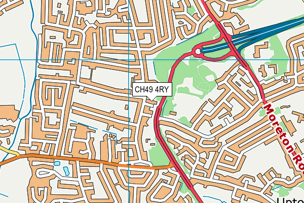 CH49 4RY map - OS VectorMap District (Ordnance Survey)