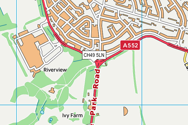 CH49 5LN map - OS VectorMap District (Ordnance Survey)