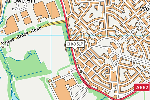 CH49 5LP map - OS VectorMap District (Ordnance Survey)