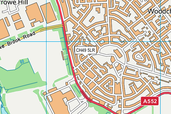 CH49 5LR map - OS VectorMap District (Ordnance Survey)