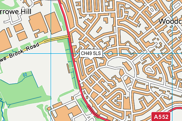 CH49 5LS map - OS VectorMap District (Ordnance Survey)
